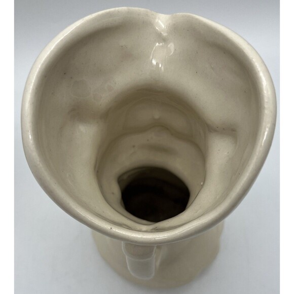 Set of 2 Creamers Milk Pitchers VTG Porcelain Duck & Pig Pitchers 7.5" High - Picture 5 of 7